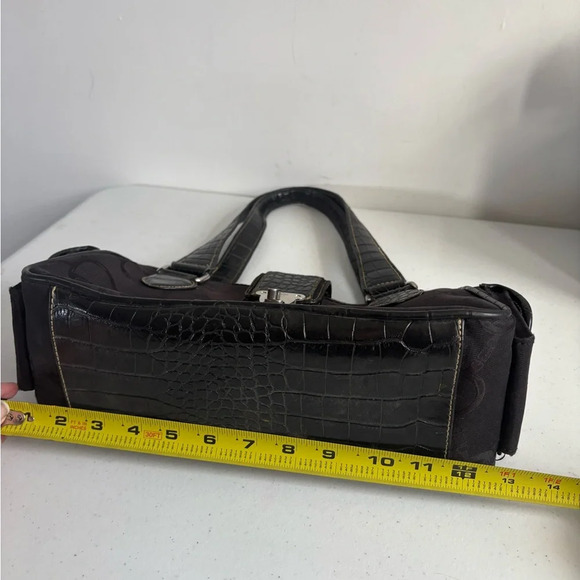 Vintage Chaps 90s Shoulder Bag Equestrian Horsebit Y2K EUC - Picture 8 of 11